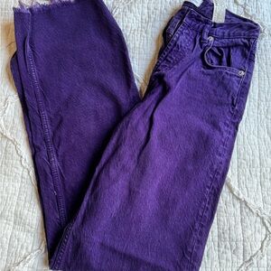 Zara Purple Straight Leg Women's Jeans